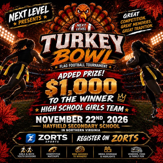 Turkey Bowl Flag Football Tournament poster