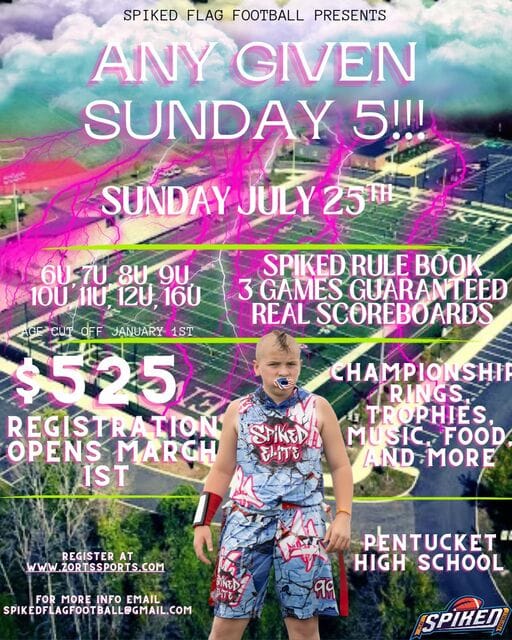 Spiked Any Given Sunday 5! poster