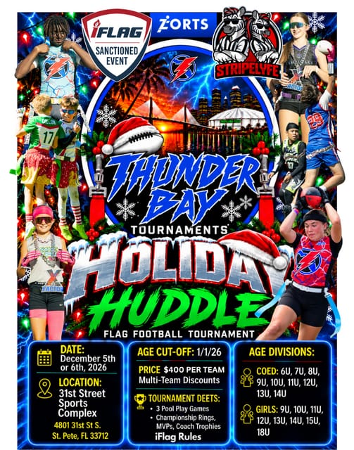 HOLIDAY HUDDLE TOURNAMENT poster