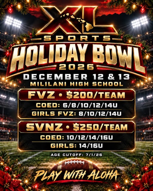 XL Sports 2026 FVZ Holiday Bowl poster