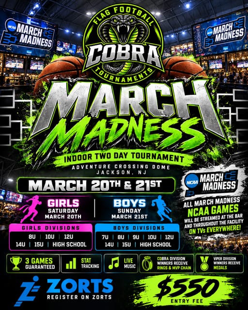 COBRA March Madness poster